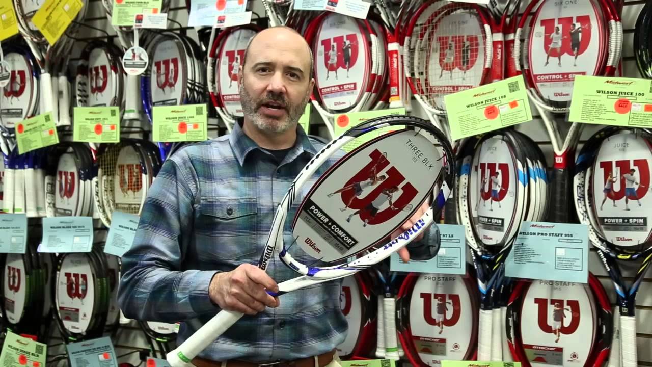 Wilson Three BLX Tennis Racquet - YouTube