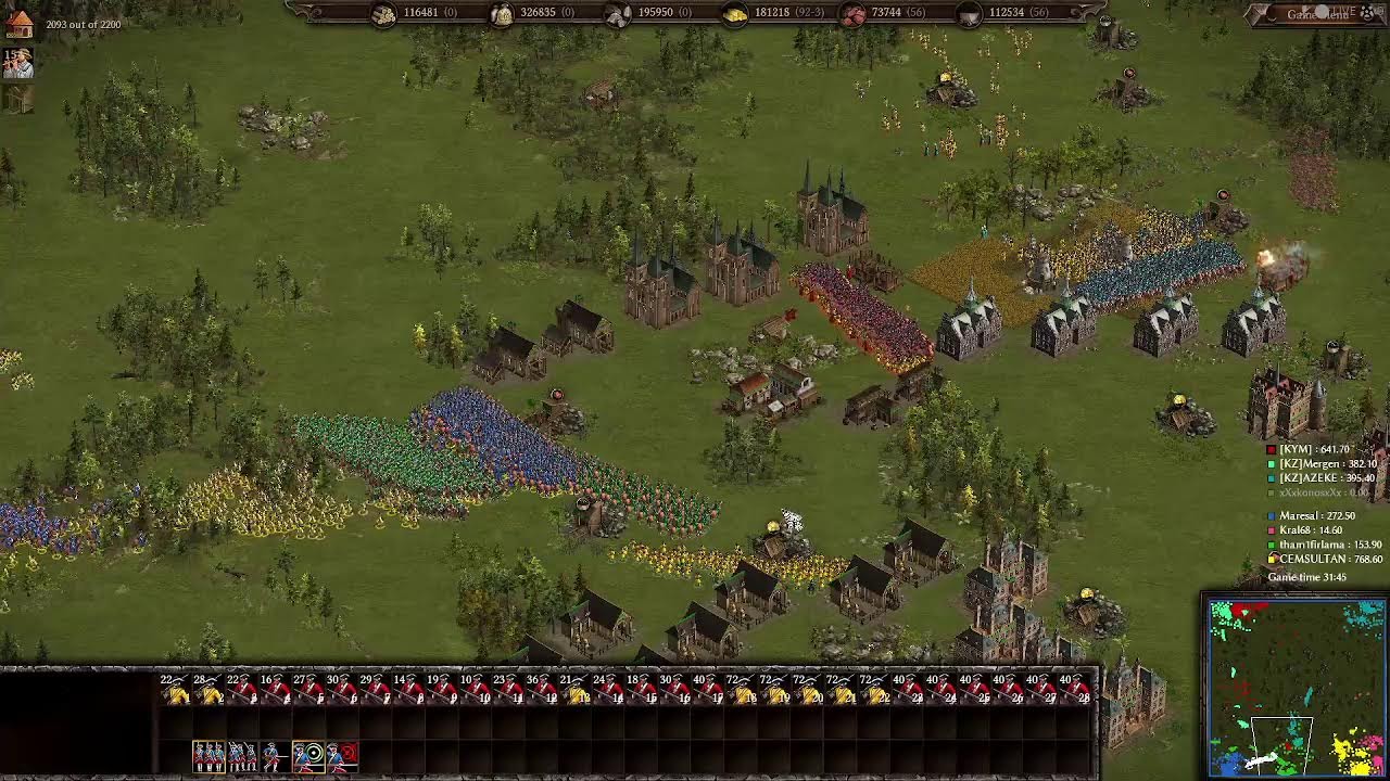 Cossacks 3 live Maresal Cemsultan Kral tham1firlama vs KYM Azeke Mergen Konos
