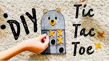 How to make a tic tac toe board game with storage pocket quarantine craft