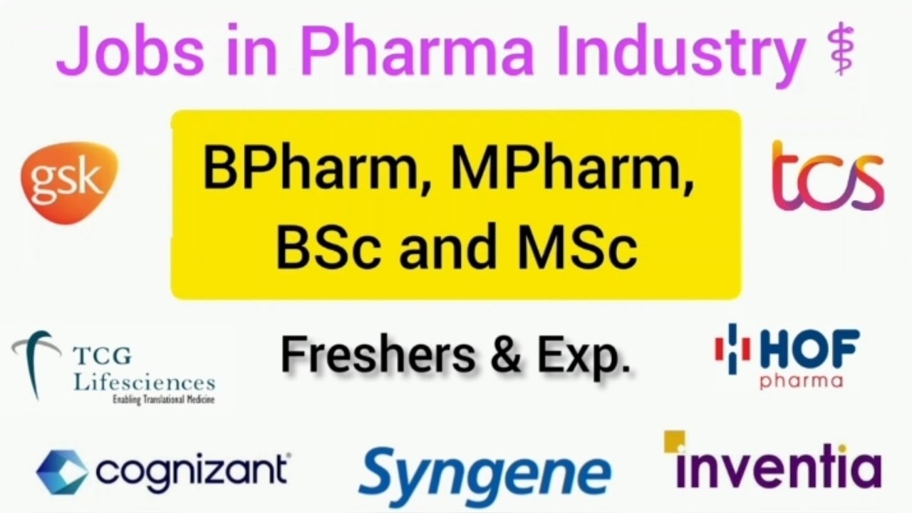 41st W I Jobs in Pharma Industry I Pharma Jobs 2022 I Freshers & Exp