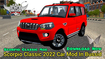 #bussid #bussidmod #bussidnewmod #scorpio #scorpio2022 scorpio car mod in bussid | new scorpio mod