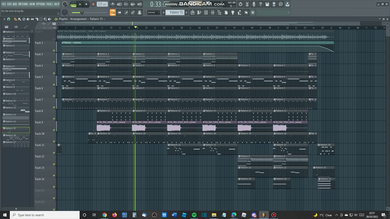 Tyler, The Creator - For The Time Being (FL STUDIO REMAKE)