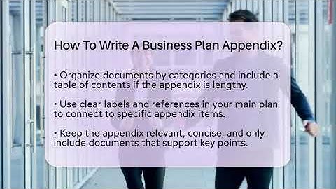 How To Write A Business Plan Appendix? - Founders Supporting Founders