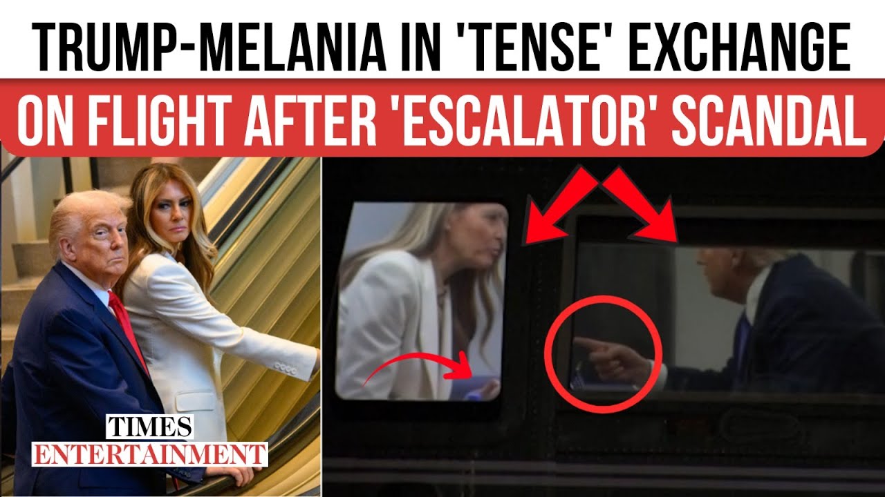 Graban un diálogo incómodo entre Trump y Melania 