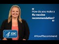 Andrea Polkinghorn, RN-BC, details how she recommends flu vaccine to parents and patients.