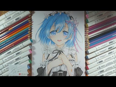Video Vẽ Rem - speed drawing Rem (Re:Zero) |Drawing anime... - youtube