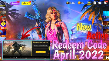 April 2022 New Redeem Code| Redemption Code COD Mobile | CODM Codes