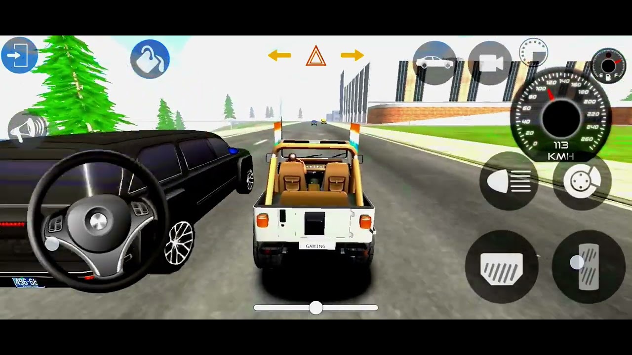 Modified Mahindra Jeep driving 😈Indian game 😈gaming video 