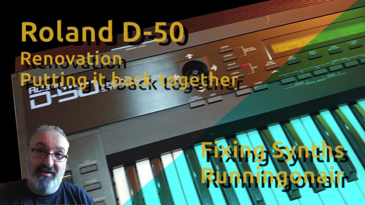 Roland D50 - Renovation - Putting it back together. - YouTube