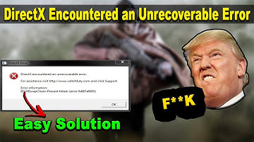 DirectX encountered an unrecoverable error Fix Warzone (Call Of Duty: Warzone)