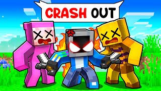 TeeVee CRASH OUT in Minecraft!