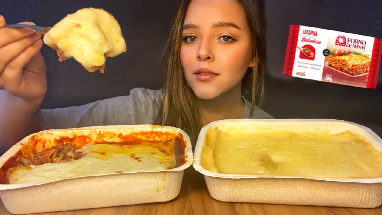 ASMR LASANHAS À BOLONHESA E 4 QUEIJOS FORNO DE MINAS MUKBANG BRASIL | CAMILE ASMR