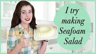 I Try Making Vintage Seafoam Saladit Was A Disaster - Vintage Cooking Adventures With Miss Monmon