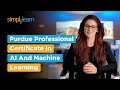 Professional Certificate in AI and Machine Learning | AI and Machine Learning Course | Simplilearn