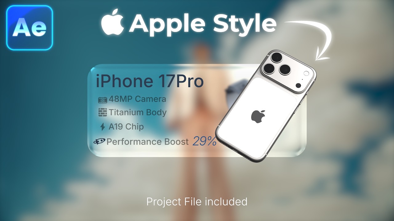 How to Create Smooth Apple UI Animation in After Effects (Beginner ...