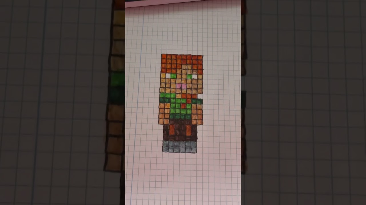 Dibujando píxel art de minecraft