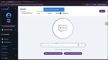 🔍 Luxia Demo – Conversational AI for Data Analytics & Information Retrieval