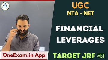 Financial leverage | NET | B.Com | M.Com | CA | CS | CMA | #oneexam #ugcnetcommerce