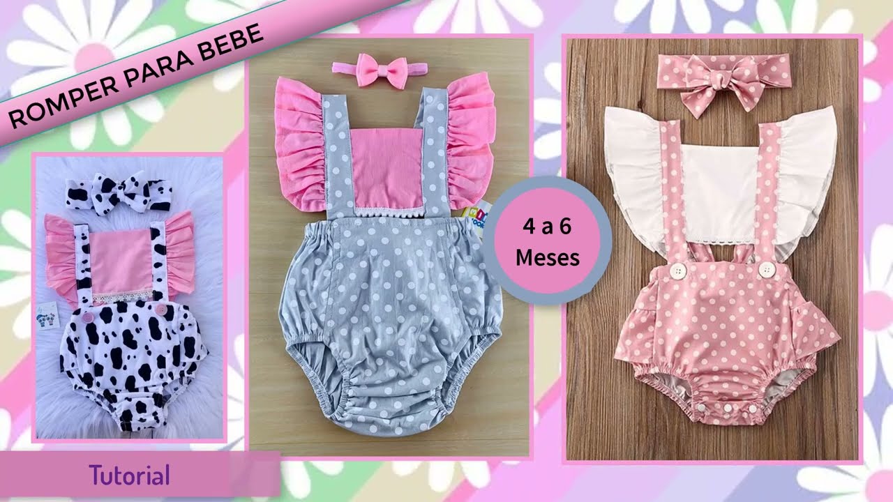 DIY ROMPER para bebe PASO A PASO