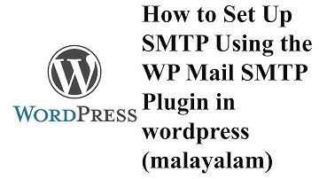 How to Set Up SMTP Using the WP Mail SMTP Plugin in wordpress (malayalam)