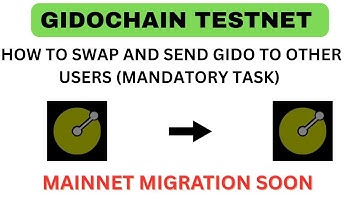 GIDO CHAIN TESTNET : SEND AND RECEIVE $GIDO TO COMPLETE MAINNET CHECKLIST 