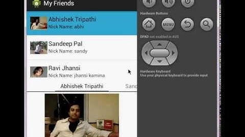 Fragemet list view with image and text