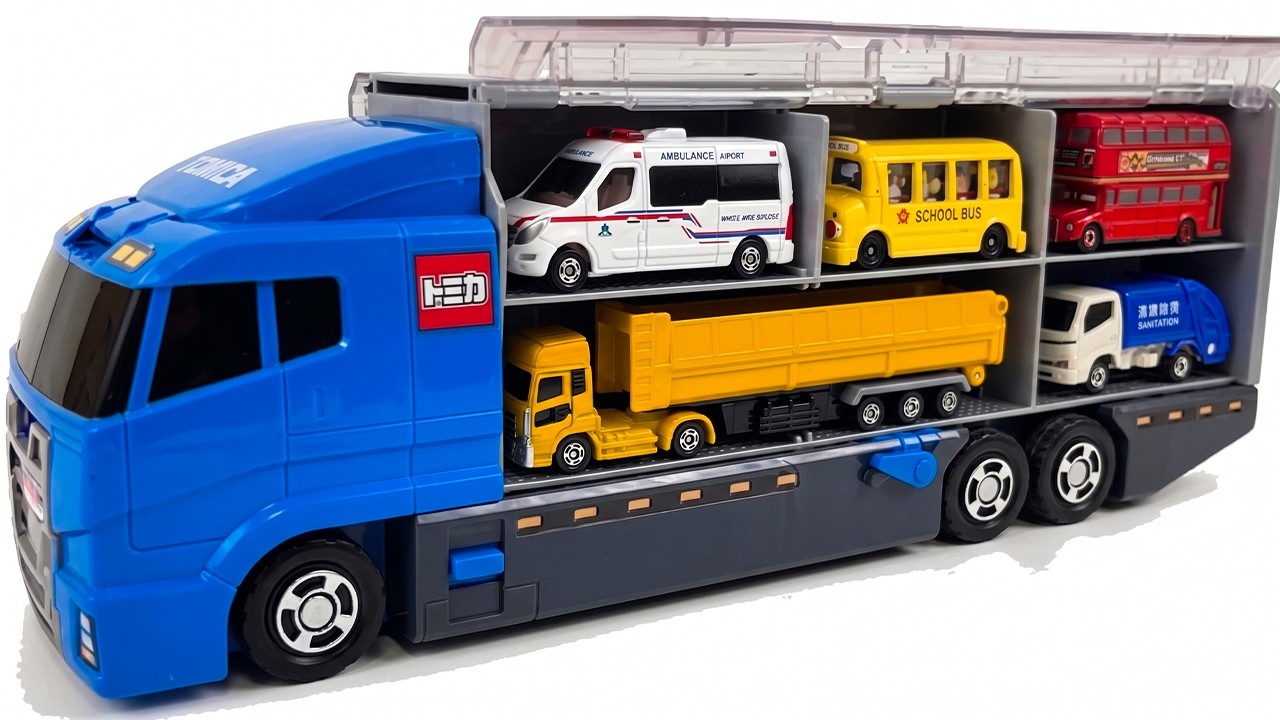 トミカ]☆世界の高級な車のミニカーを開封してコンボイへ収納☆ホンダ