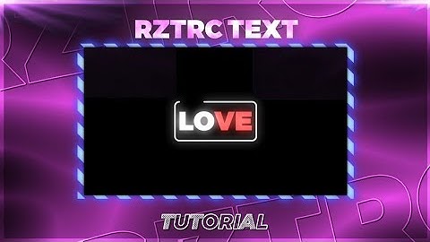@rztrc Retro Text Tutorial | KINGx EDITZ | #anime #amv #animeedit #tutorial