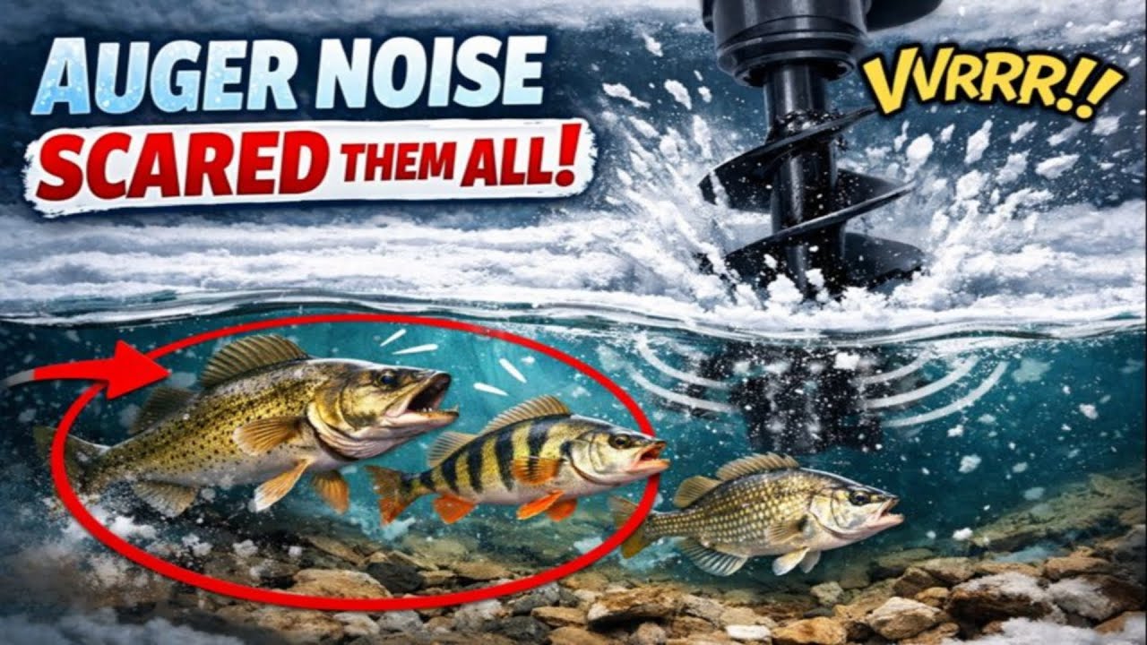 Your Auger Isn't Just Drilling Ice... It's SCARING Every Fish.