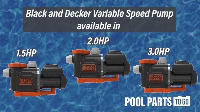 Energy-Saving BLACK + DECKER Pool Heat Pump 80,000 BTU to Heat 15,000 –  PoolPartsToGo