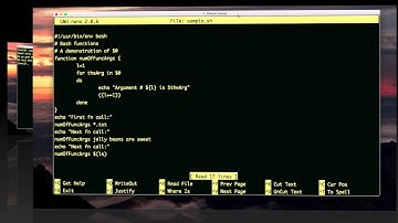 functions in bash scripting