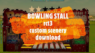 Rollercoaster Tycoon 3 Custom Scenery Download BOWLING STALL RCT3 Custom Content