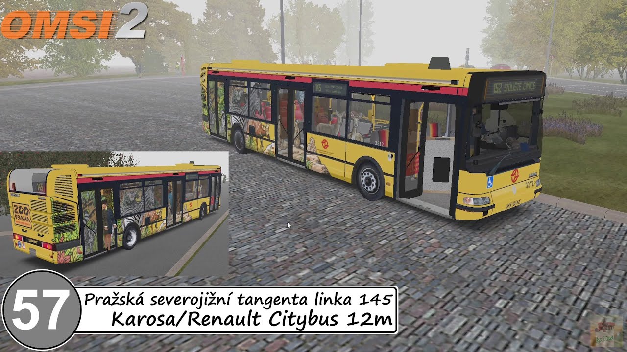 OMSI 2 #57 - Pražská severojižní tangenta - zvířátkový Citybus na lince 145
