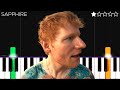 Ed Sheeran Sapphire EASY Piano Tutorial
