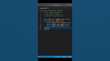 The select Element | #html #htmlcoding #learnhtml #code #htmlbasics #webdesign #webdevelopment