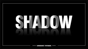 Create a 3D, Dramatic, Deep, Overlapping Text Effect with Reflection CorelDraw : Vikrant Pitara