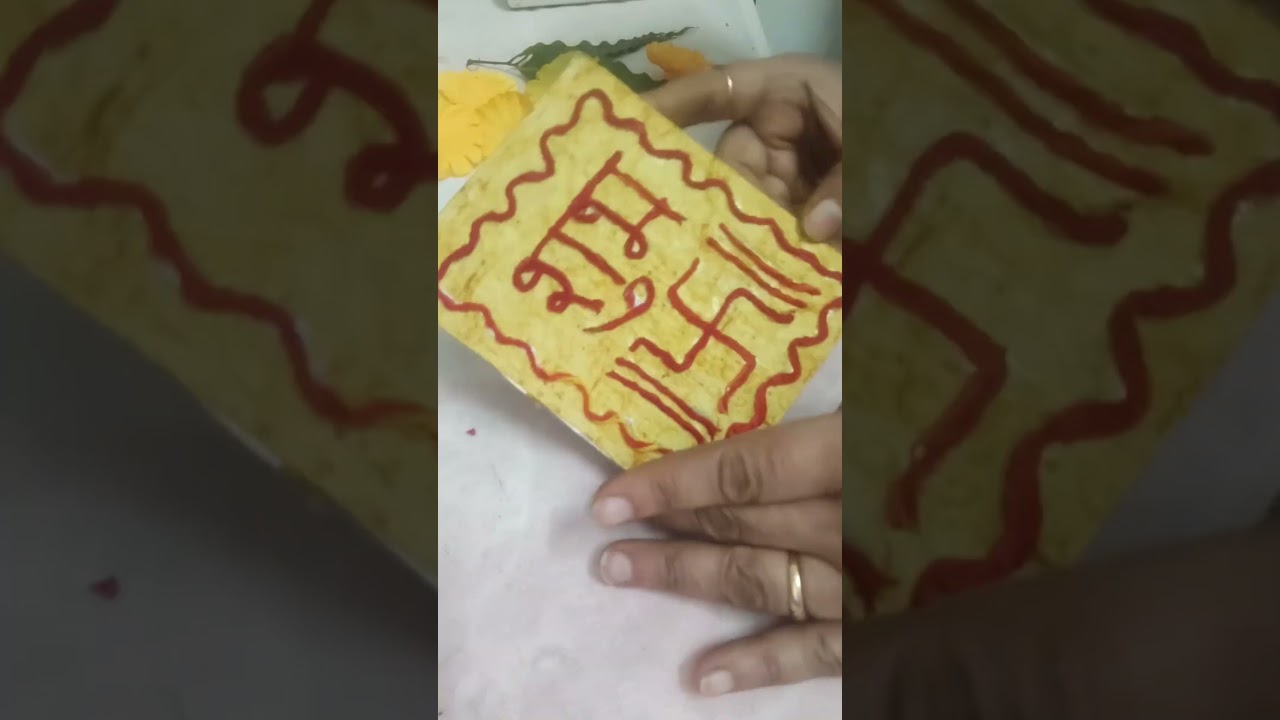 'SHUBH LABH' in a traditional way. #song#diy#viral#festivedecor