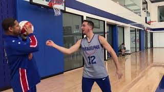 Harlem Globetrotters "Trust the Process" with 76ers