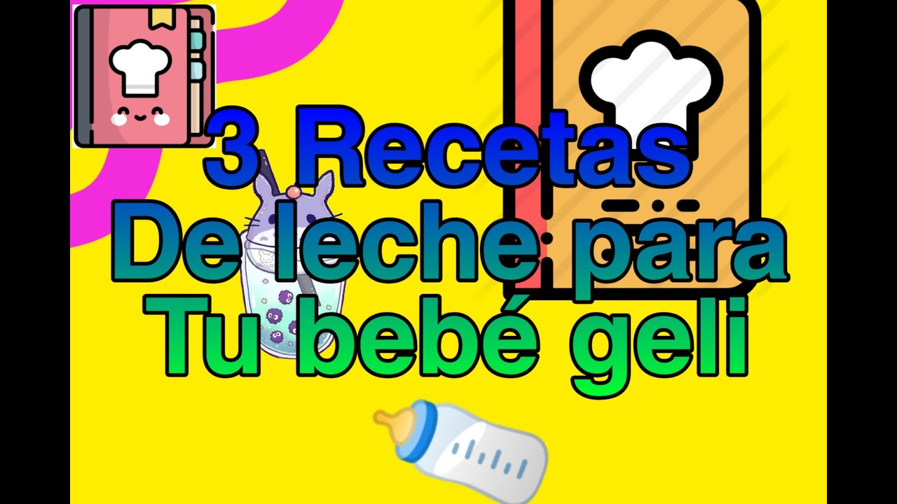 Tutorial Tres recetas de leche para una bebé de juguete / geli / baby