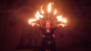 Sis Void - Queen Ignis - Fire Performer - Crown - Fan - Palm torch - Gothic Dancer screenshot 4