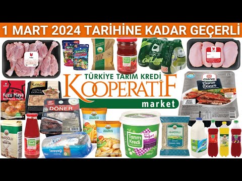 TARIM KREDİ KOOPERATİF MARKET İNDİRİMLERİ | GIDA | 1 MART 2024 SON | AKTÜEL ÜRÜNLER