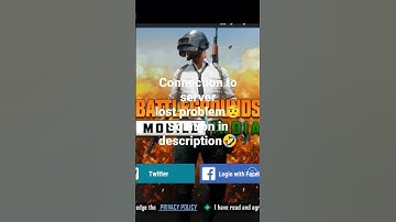 How to fix connection to server error in PUBG || 100% SOLUTION to the Connection #Lost Problem !!!