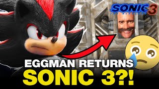SONIC 3 NEWS! Jim Carrey&#39;s SECRET Sonic 3 Return?! Robotnik&#39;s BIG Comeback Revealed?
