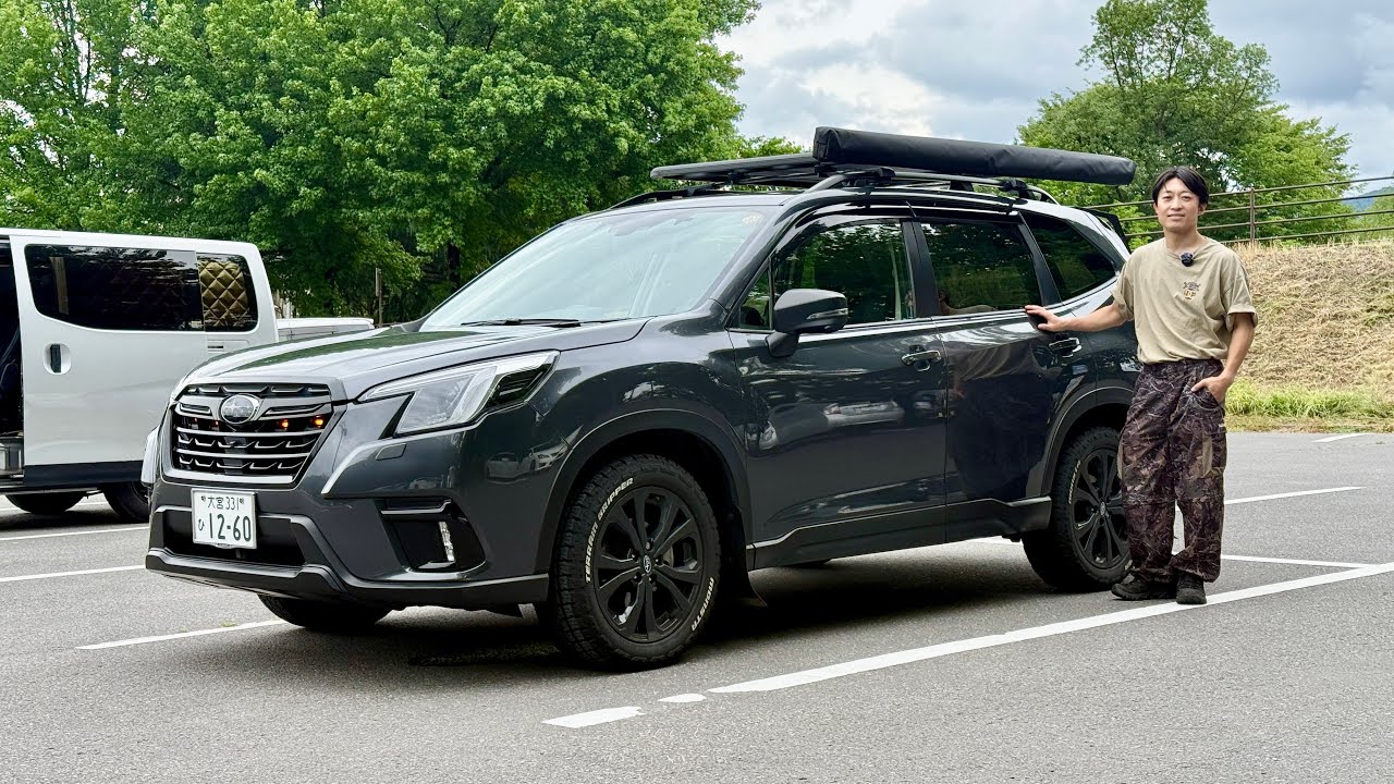 【スノーボーダーの愛車紹介】黒で締めた無骨SUV。走りも遊びも妥協しない大人のカスタムチョイス　SUBARUフォレスター /ENEMYS SOUさん