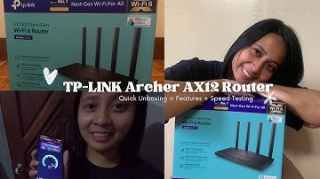 TP-LINK Archer AX12 Router 🇵🇭 | Quick Unboxing + Features + Speed Testing 📶