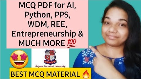 GTU MCQ App | WDM mcq | AI mcq | Python mcq | PPS mcq | REE mcq | Entrepreneurship MCQ| Android mcq