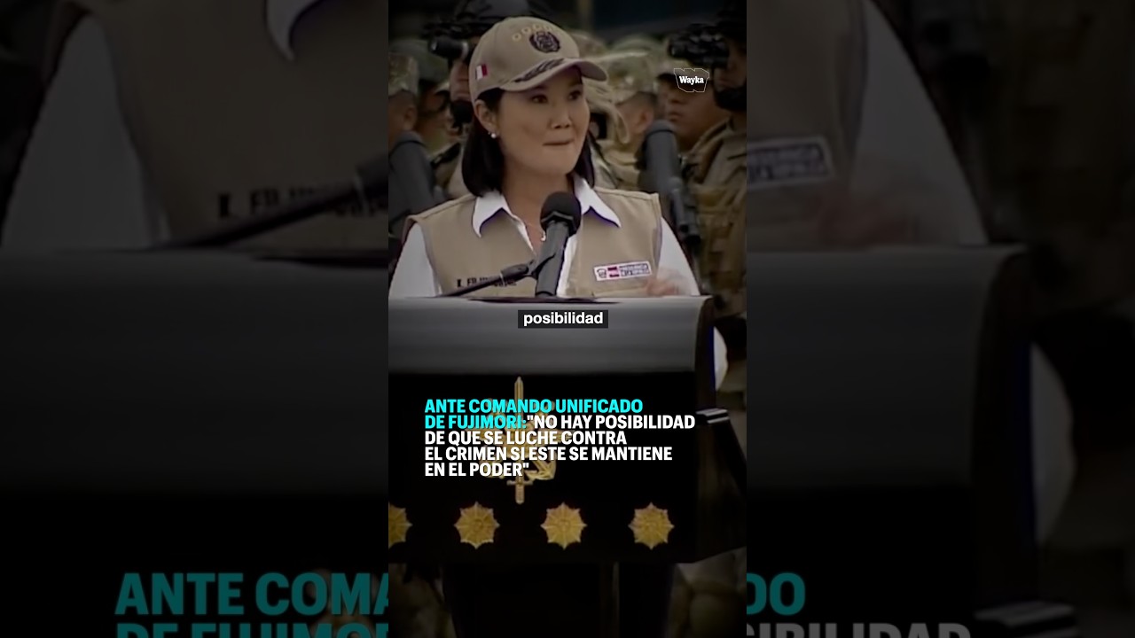 "No hay posibilidad de que se luche contra el crimen si este se mantiene en el poder"