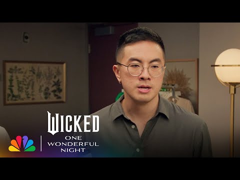 Is Bowen Yang Most Like Elphaba S Broom Stick Wicked One Wonderful Night NBC