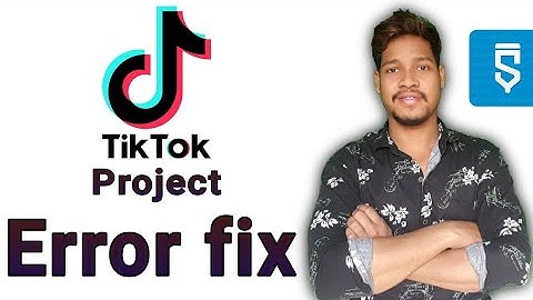 Tik Tok clone project error fix in sketchware