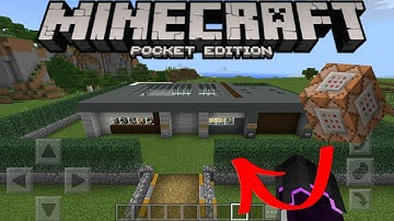 Self-Building Command Block Mansion [Redstone] (Map download link in description) | MCPE 1.1.0.8